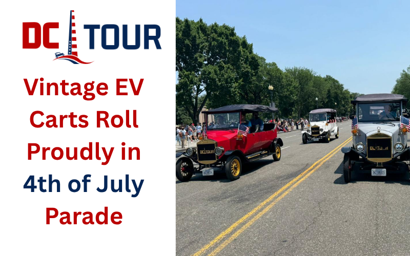 Vintage EV Carts Shine in 4th of July Parade