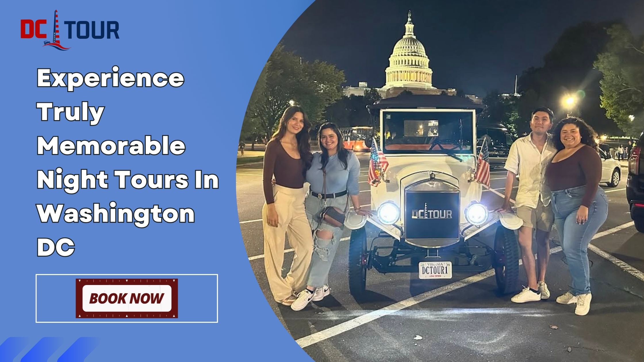 Washington DC Night Tours for Couples & Families
